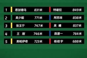 京沪大战高强度跑:国安两中卫排队内前二,申花前三全是前场球员