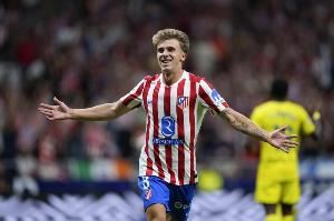  阿斯：马竞中场巴里奥斯伤愈恢复训练，本周末西甲联赛能够复出